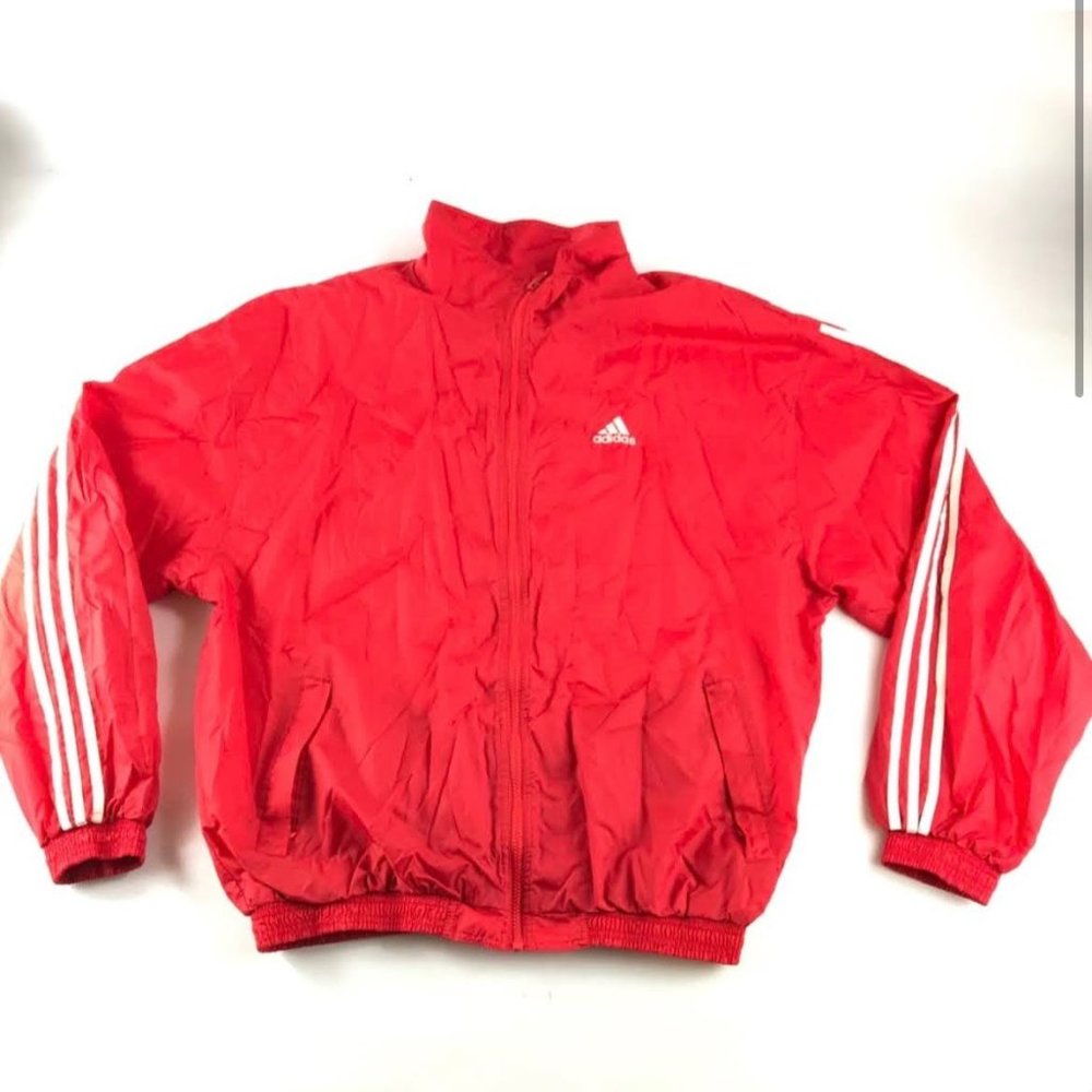 Vintage Adidas Red Track Jacket